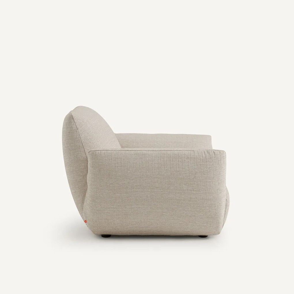 Fauteuil in canvas stof, Spogano