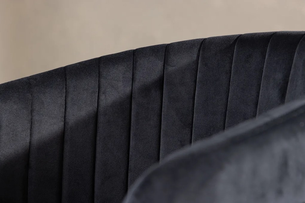 Jörn Eetkamerstoel - Stefan - Zwart - Fluweel - Jörn