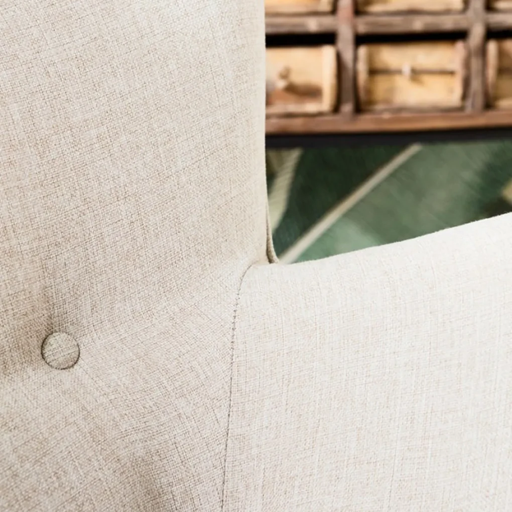 Kare Design Vicky Oorfauteuil Retro Design Naturel