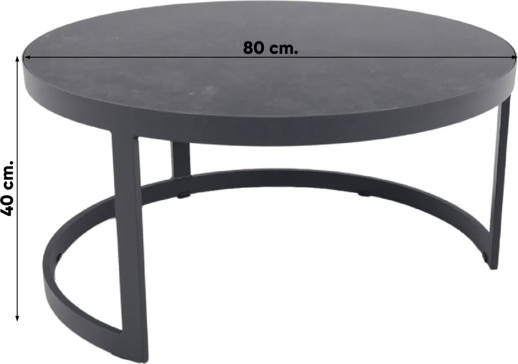 Boston/Rhodos stoel - 3-zitsbank loungeset - 5-delig