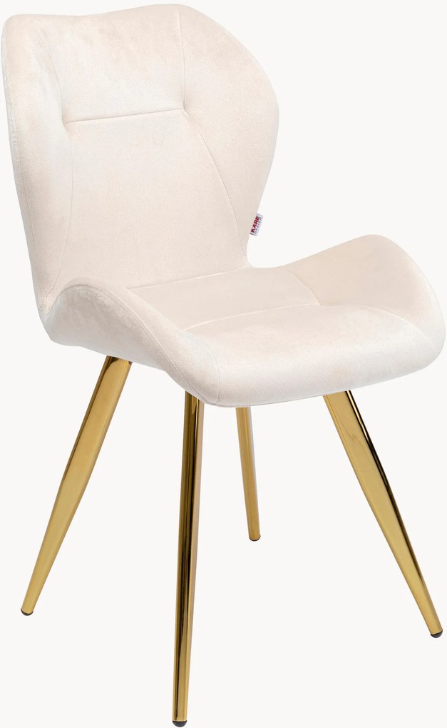 Fluwelen eetstoelen Viva, 2 stuks