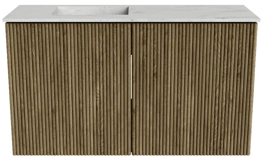 Mondiaz Joya DLux 70cm toiletmeubel dusk met wastafel faye links zonder kraangat opalo