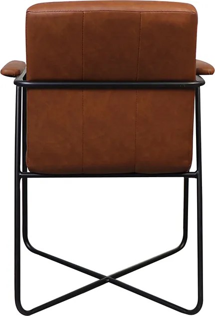 Eetkamerstoel - Henry - leer Vintage cognac