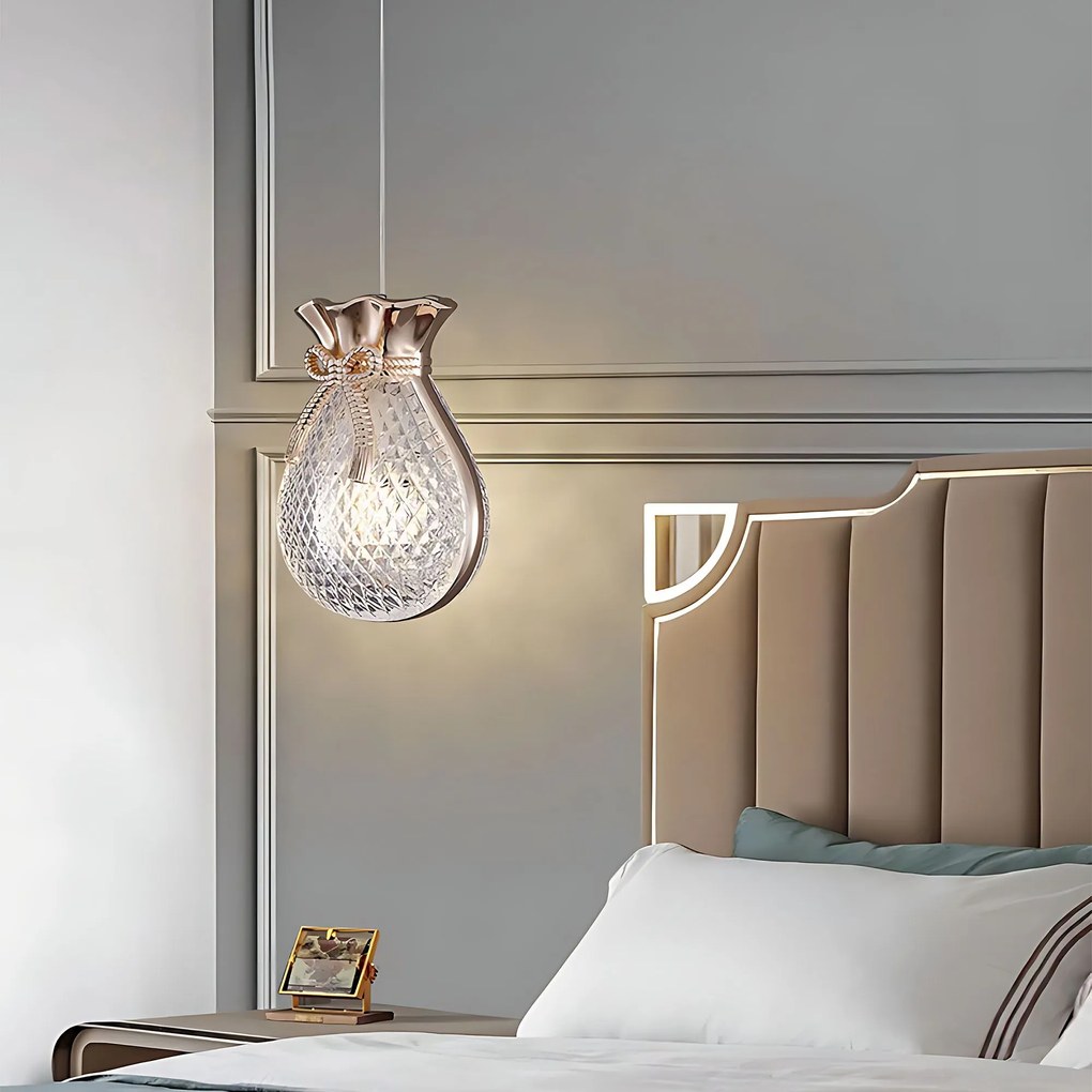Hangende plafond lamp LHJ107-1CP light rose gold