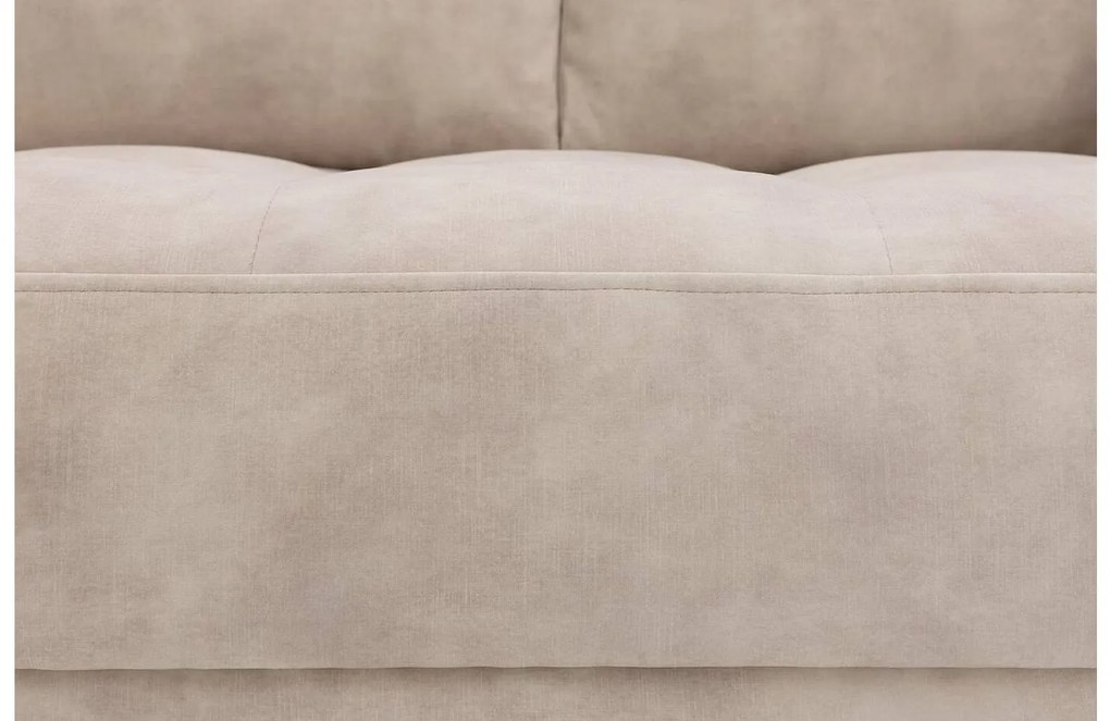 Goossens Bank Coco beige, stof, 2-zits, stijlvol landelijk