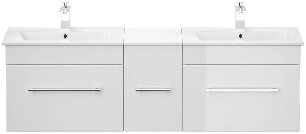 Saniclear Fortuna Badkamermeubel 150 hoogglans wit