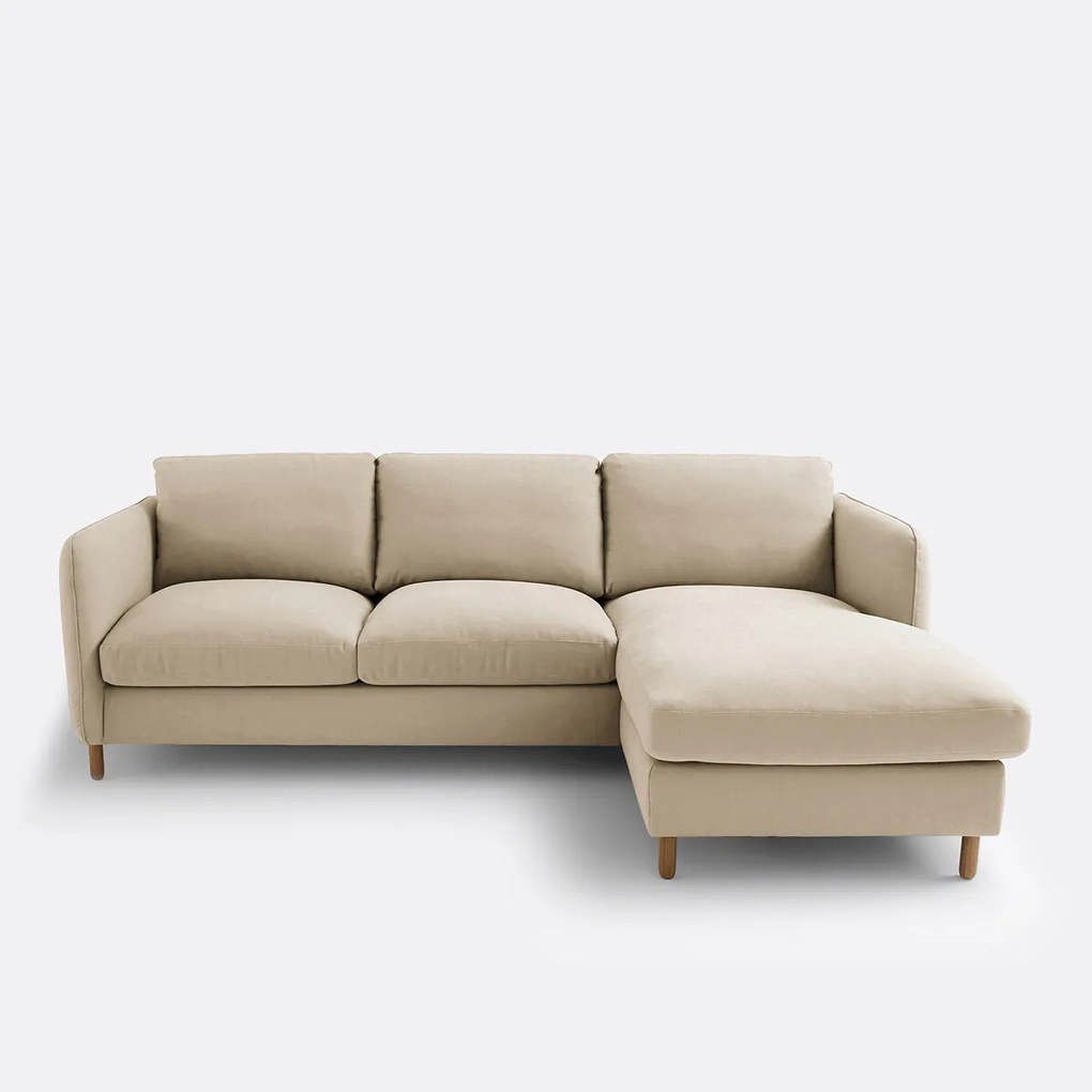 Katoenen en linnen 4-zits hoekbank, Loméo