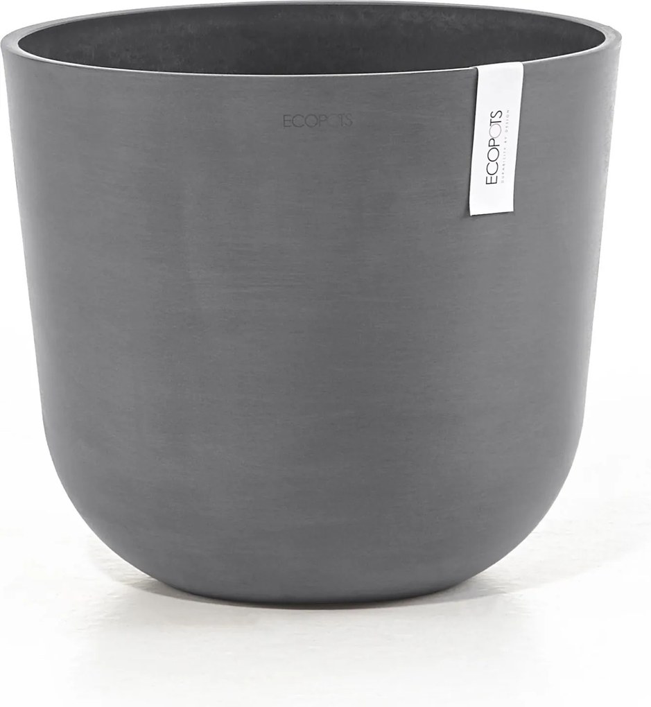 Ecopots bloempot Oslo 35 - Rond - Grey - Diameter 35 x H30,5 cm