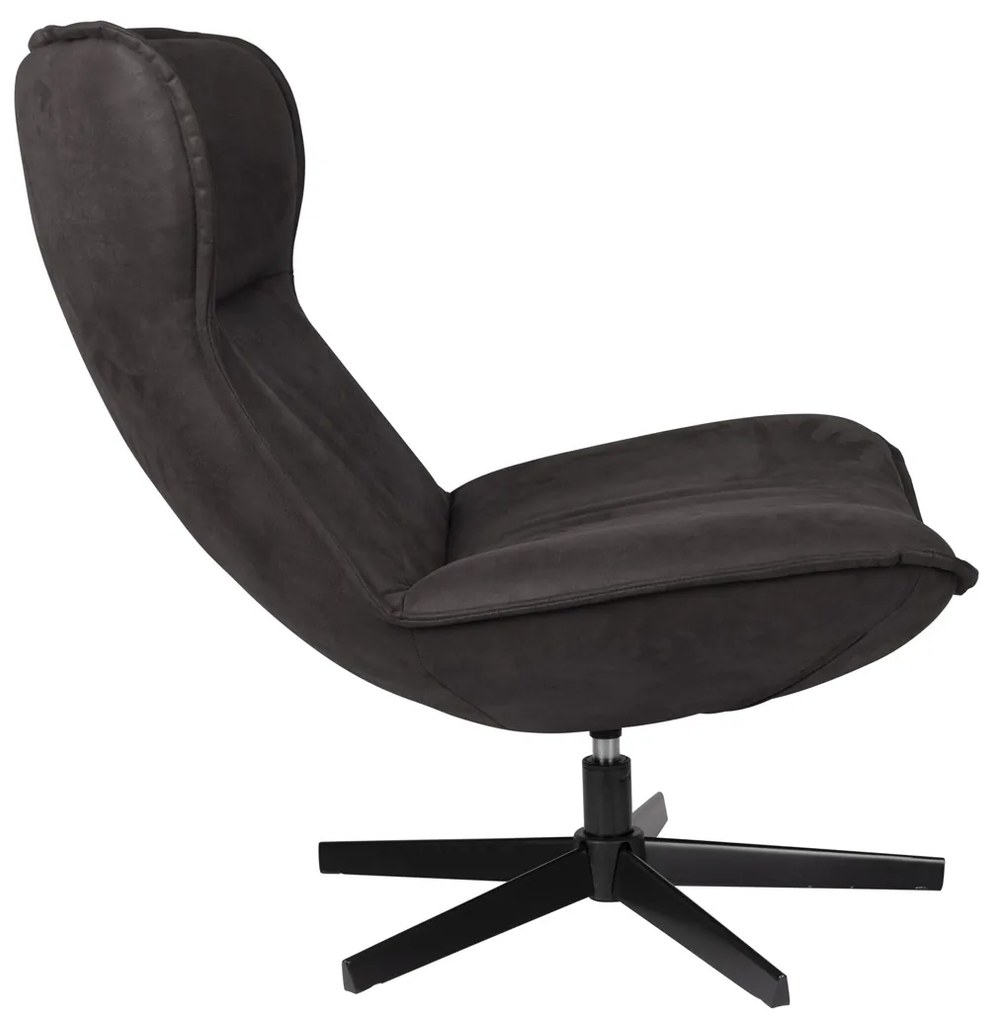 Draai Fauteuil Met Hoge Rug Antraciet