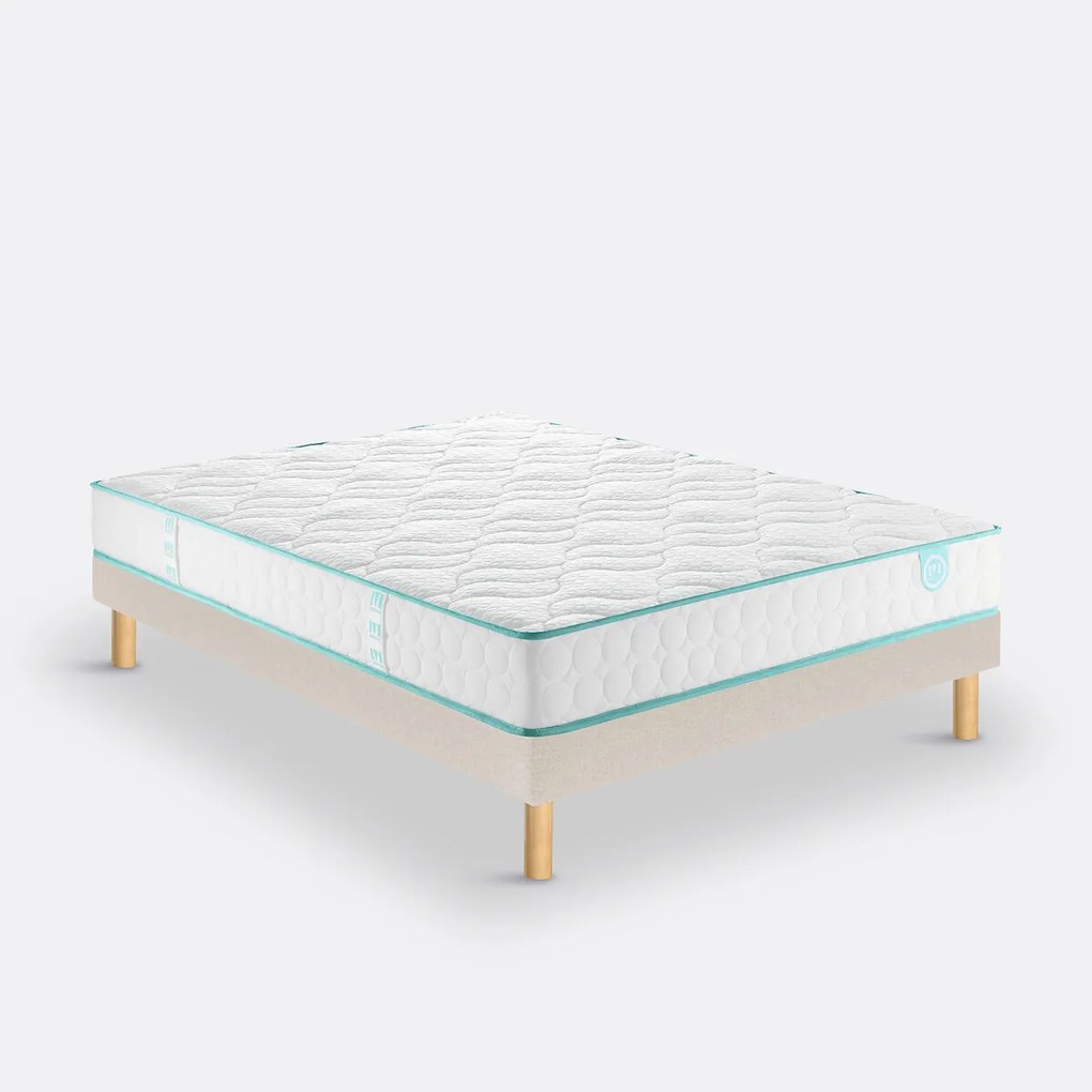 Ensemble. matras met pocketveren + bedbodem, LE TOUT TENDRE