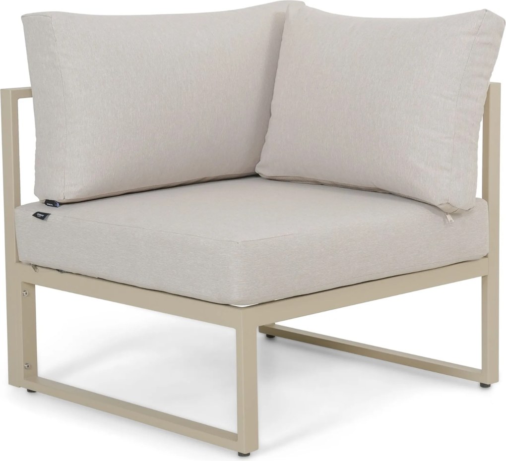 Hoek loungeset 5 personen Aluminium Zand/Beige Domani Furniture Nordic