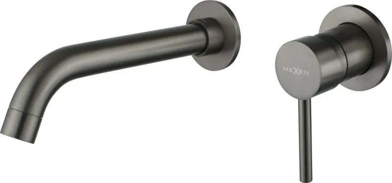 Mexen Alma inbouw wastafelkraan, grafiet - 75015-66