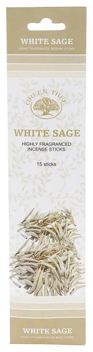 Wierooksticks Green Tree - white sage - 15 stokjes