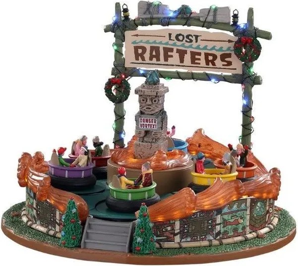 Lemax - 'Lost Rafters' - Verlichte attractie met animatie &amp; muziek/geluid - Inclusief adapter