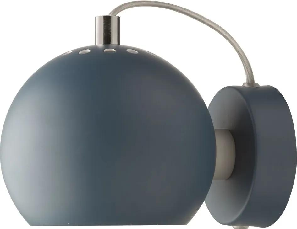 Frandsen Ball wandlamp LED mat petroleumblauw