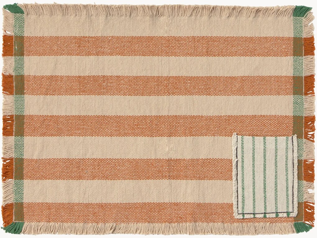 Handgeweven placemats Color On, 2-delig