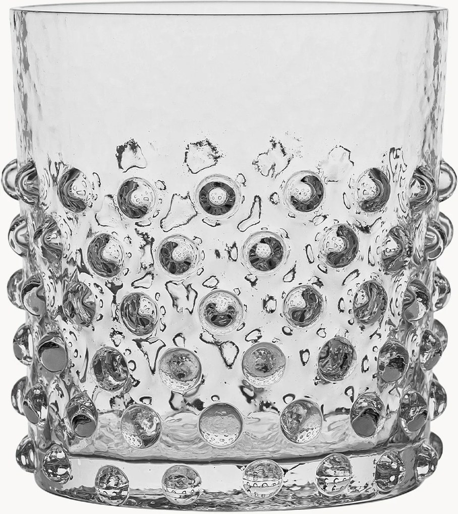 Mondgeblazen tumbler Hobnail (set van 2)