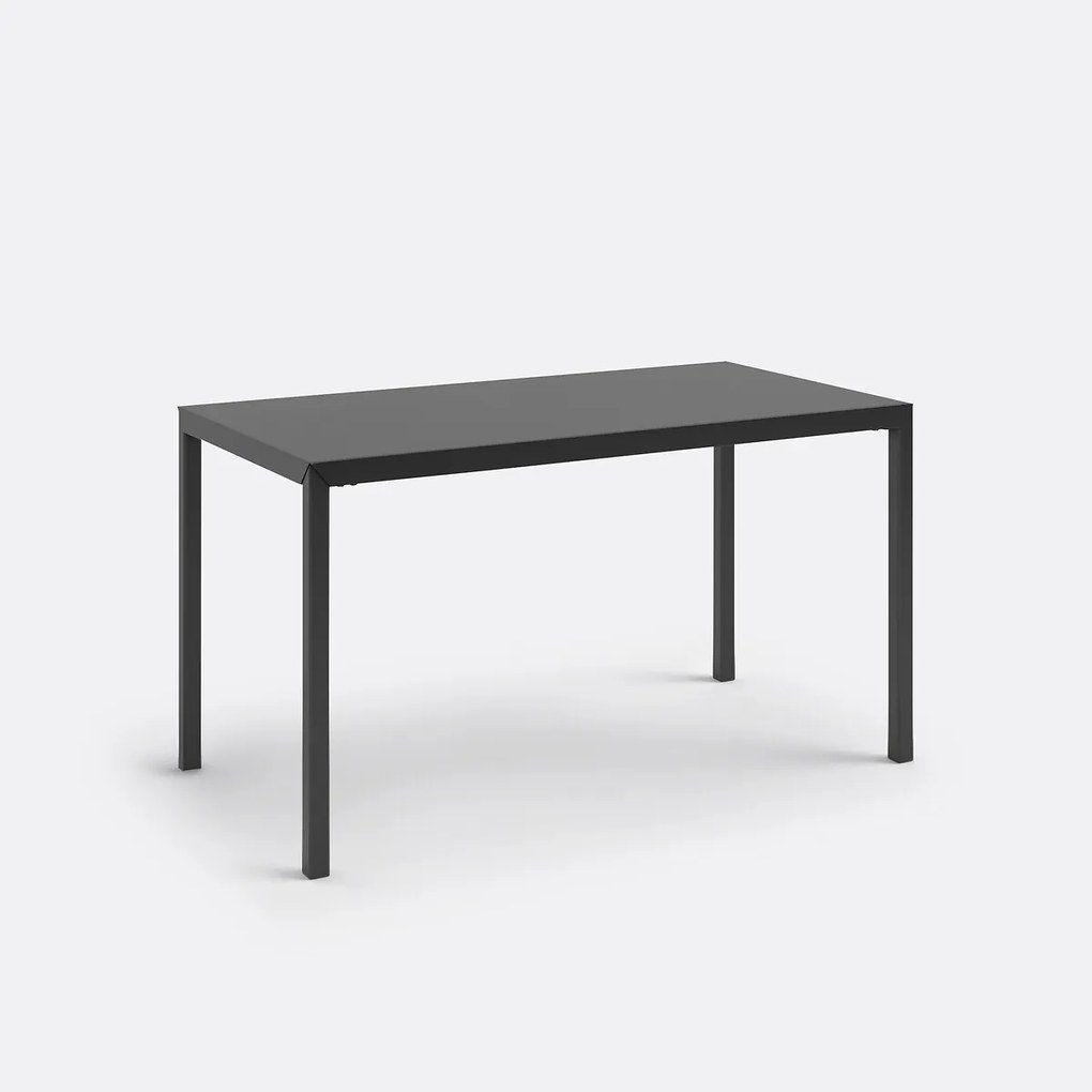 Eettafel, gelakt staal, 4 personen, HIBA