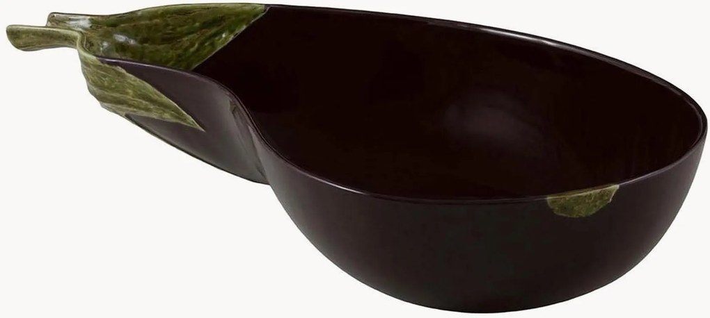 Handbeschilderde serveerschaal Aubergine