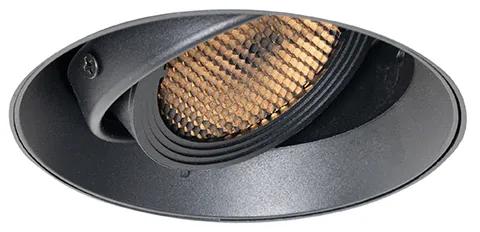 Moderne inbouwspot zwart GU10 AR70 rond trimless - Oneon Honey Modern GU10 Binnenverlichting Lamp