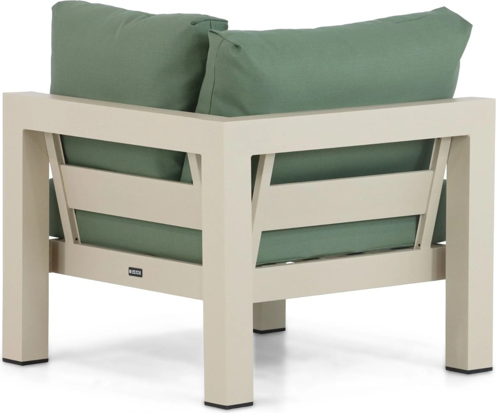 Hoek loungeset 6 personen Aluminium Taupe Lifestyle Garden Furniture Luca