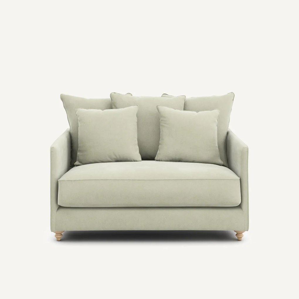 2-zits slaapbank in stonewashed fluweel, Lazare