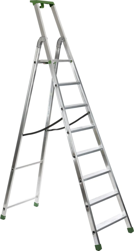 Escalo quadra aluminium - Industriële aluminium trapladder - 8 treden