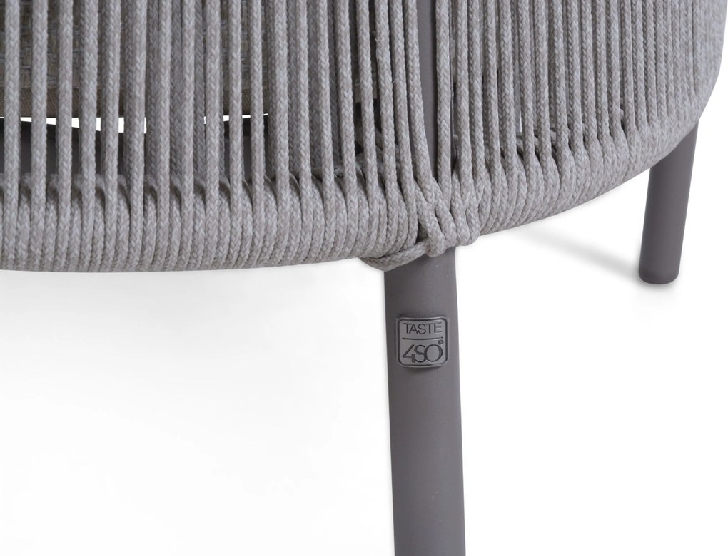 Stoel en Bank Loungeset 5 personen Rope Grijs  4 Seasons Outdoor Florence/Livo