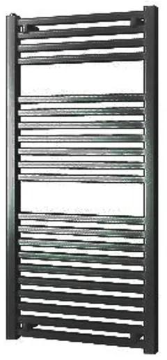 Plieger Roma designradiator horizontaal 1255x600mm 700W zwart grafiet (black graphite) 7252853
