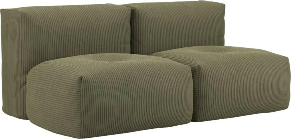 Soft Zitzak Indoor 2 Seater - Corduroy Olive