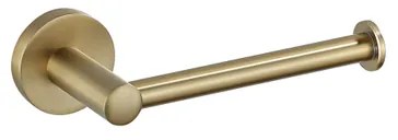 Fortifura Calvi toiletrolhouder/reserverolhouder - zonder klep - rond - PVD - Geborsteld messing (goud) SW639941