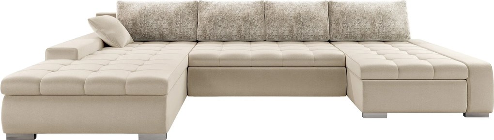 Hoekbank Comfivo Oliva I, Aanwezig, Aanwezig, 394x213x80cm, 196 kg, Poten: Kunststof