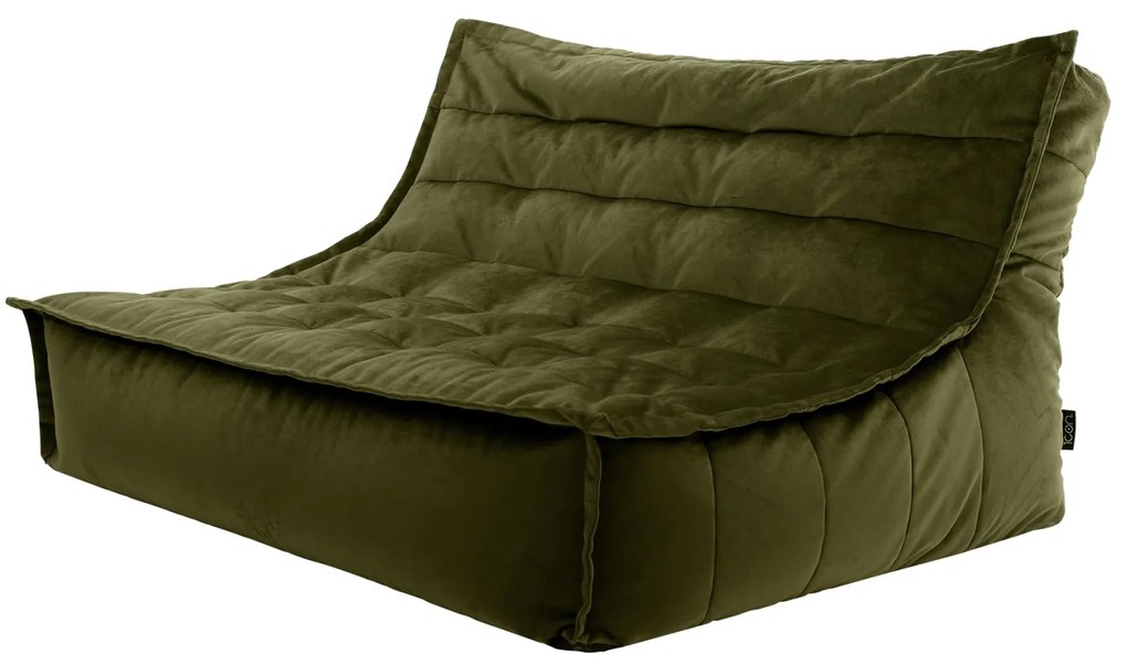 Cloudy Velvet Zitzak - Olive