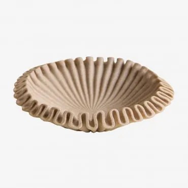 Decoratieve Schaal Van Hars Irente Ø20 Cm & Licht Zandbruin - Sklum