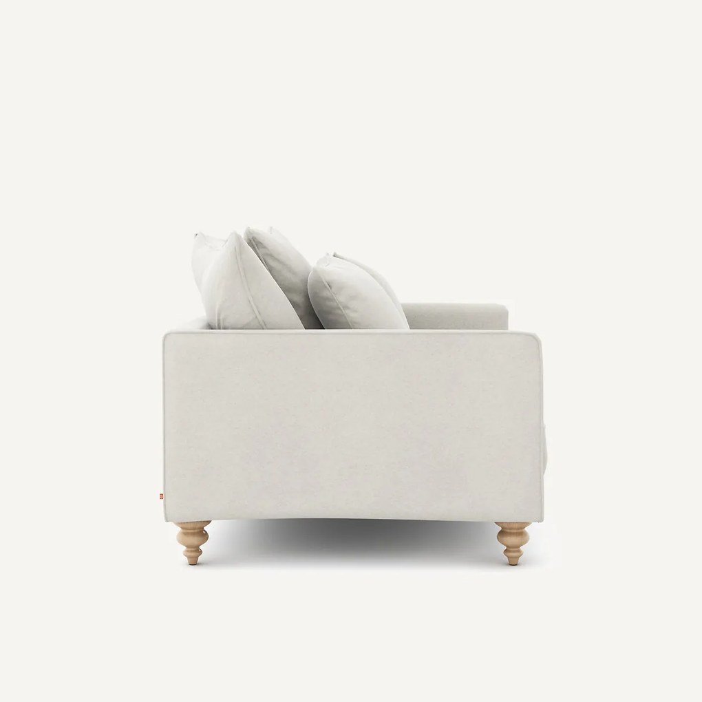 2-zits compacte bank in linnen fluweel, LAZARE