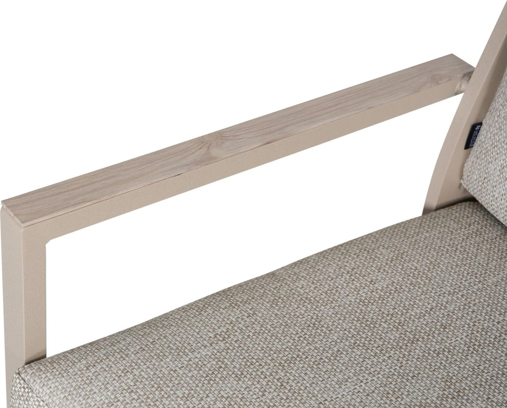 Tuinset 4 personen 125 cm Aluminium Zand/Beige Lifestyle Garden Furniture Lecce/Ancona