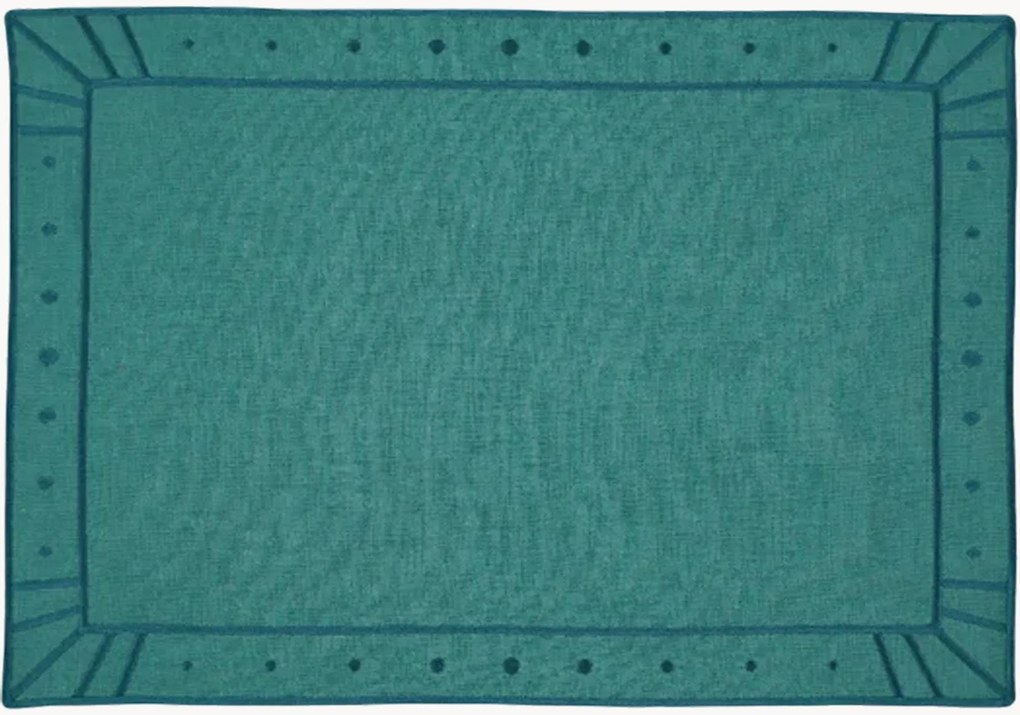Placemat Belle Nuit met geborduurde rand