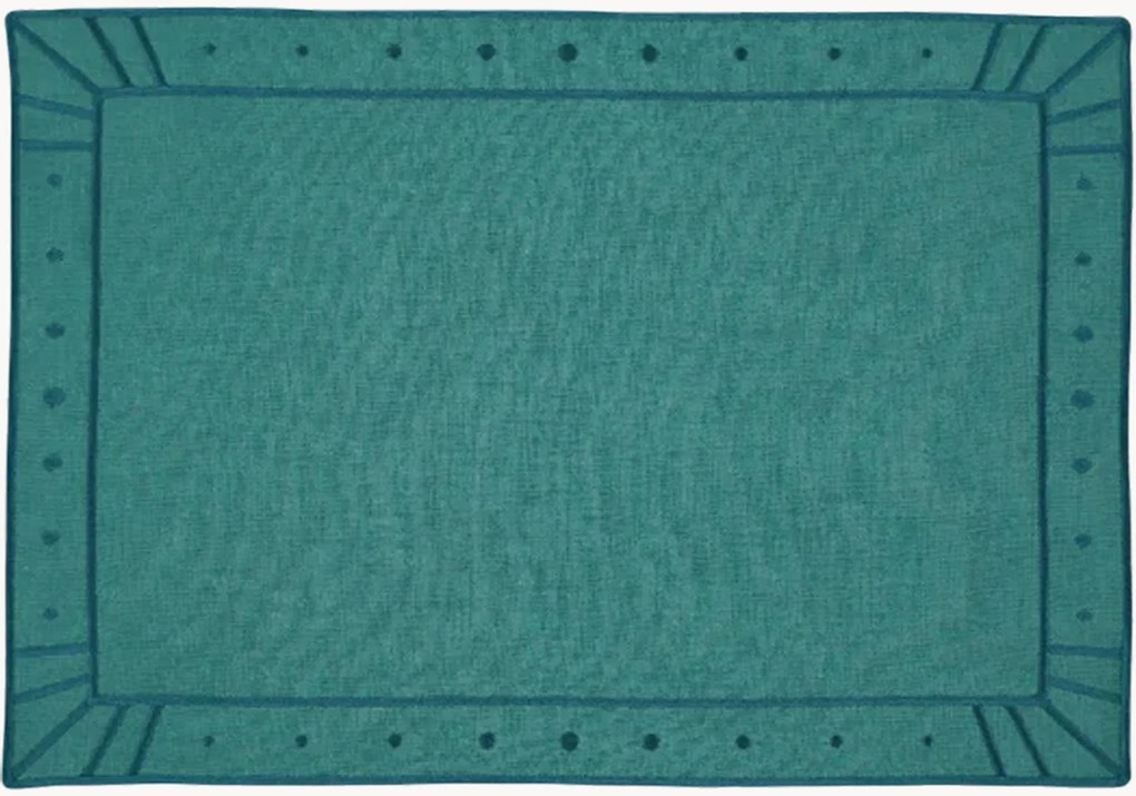 Placemats Belle Nuit met randborduurwerk