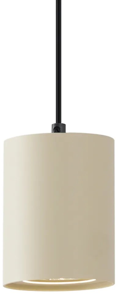 Moderne hanglamp beige met zwart voor railsysteem 1-fase GU10 70mm - Iconic Holt