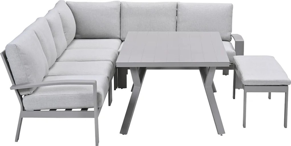 Garden Impressions Camilo lounge dining set 6-delig rechts - taupe
