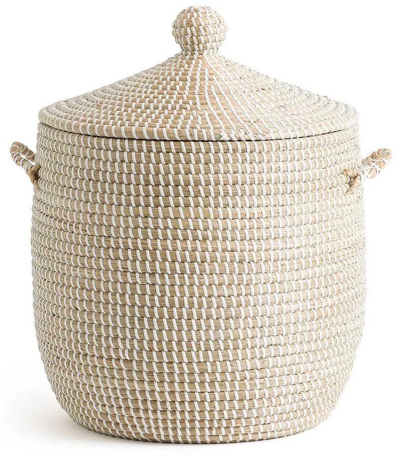 Mand met deksel H45cm, Natala