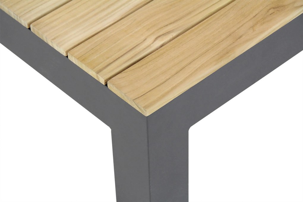 Loungeset 6 personen Aluminium/Teak Grijs Lifestyle Garden Furniture Vittoria