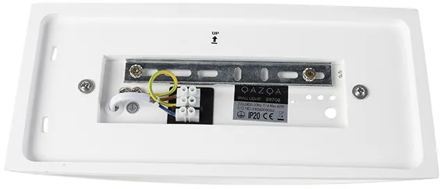 Moderne wandlamp wit 20cm met lichteffect - Tum