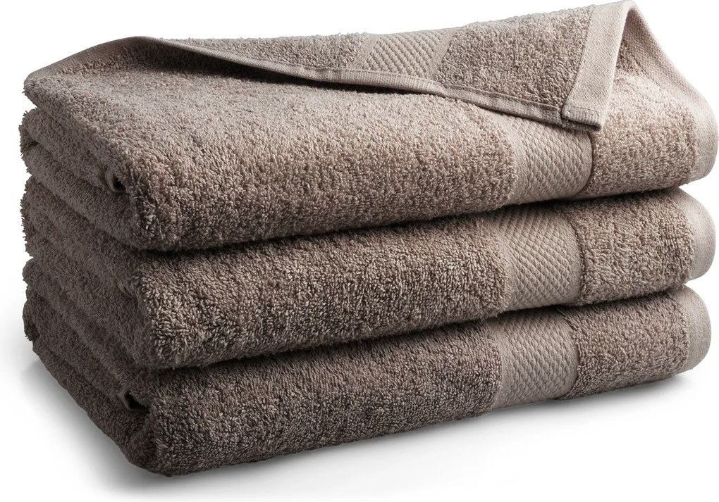 Handdoek Hotel Collectie - 70x140 - 3 stuks - nougat