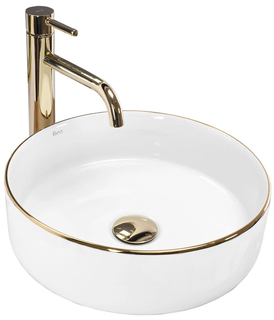 Opzetwastafel Rea Sami Gold Edge