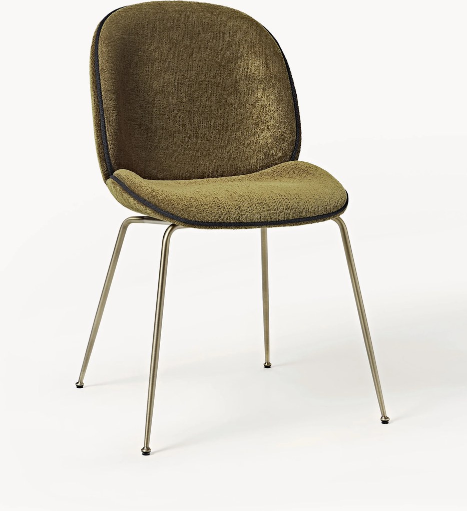 WESTWING x GUBI, Gestoffeerde eetkamerstoel Beetle by Delia Lachance