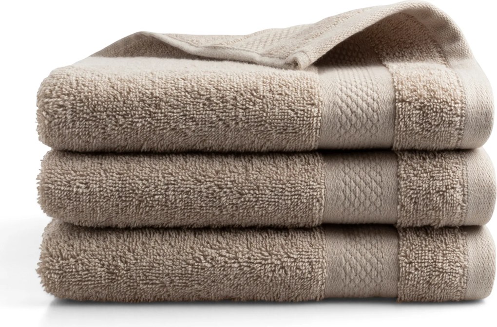 Handdoek Hotel Collectie – 3 stuks – 50×100 – beige taupe