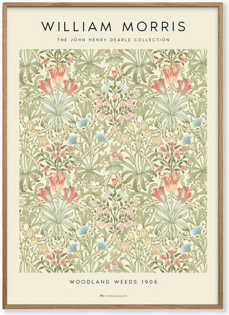 Ingelijste digitale print Woodland Weeds