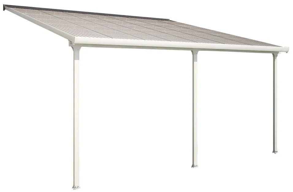 Auto afdak van polycarbonaat Feria Palram - Canopia 3 x 4,25 m wit