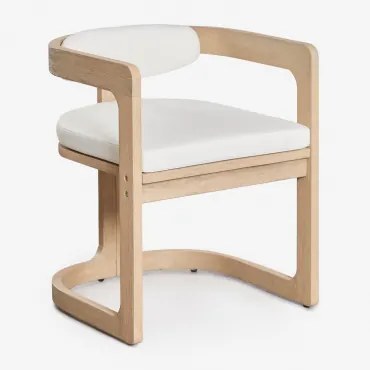 Set Van 2 Eetkamerstoelen Met Armleuningen Van Acaciahout Selira Licht Eucalyptusbruin - Sklum